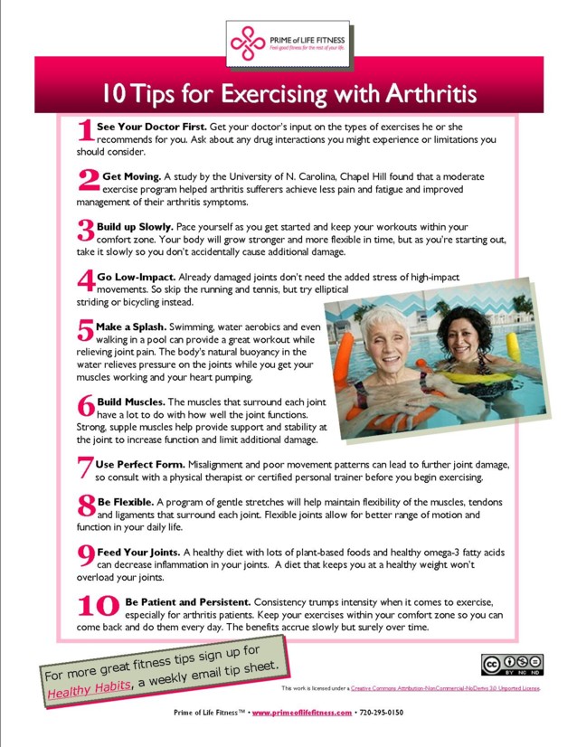 10 Tips for Exercising with Arthritis