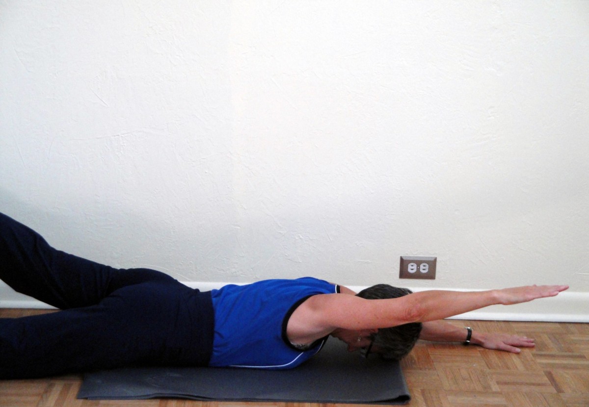 core exercises superman modified