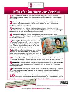 10 Tips for Exercising with Arthritis