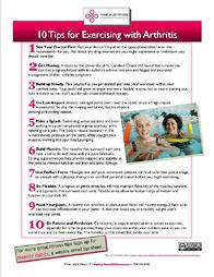 10 Tips for Exercising with Arthritis