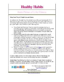 Healthy Habits newsletter image